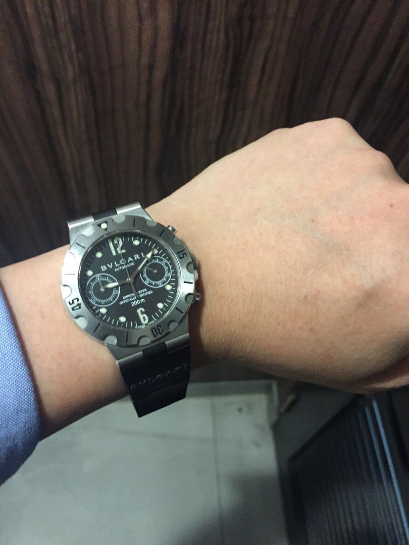 Bvlgari scuba chronograph hot sale