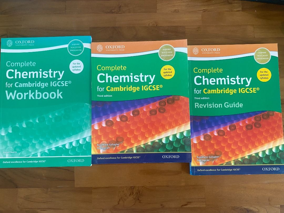 Cambridge igcse chemistry textbook workbook revision guide hobbies