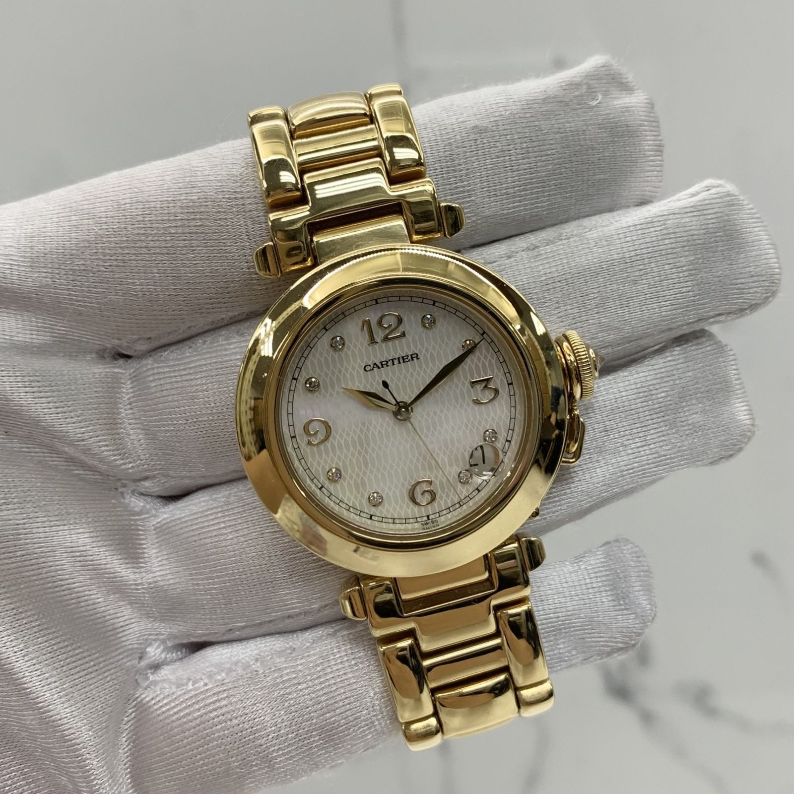 Cartier pasha with outlet diamonds