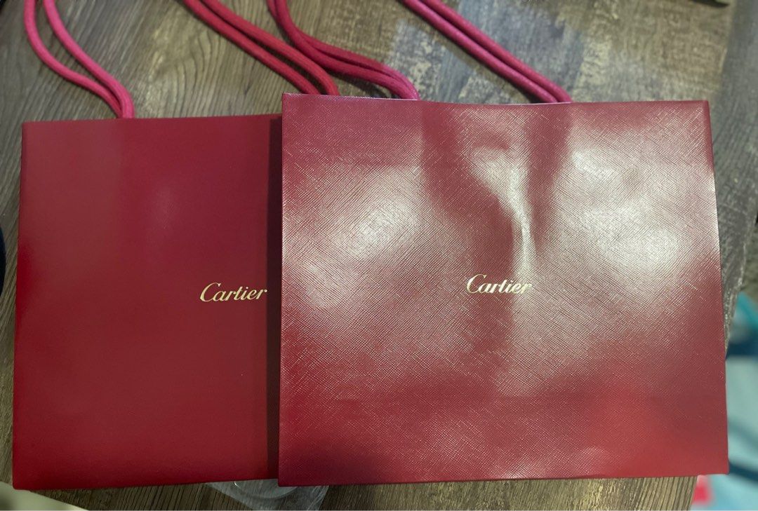 Cartier discount paper bag