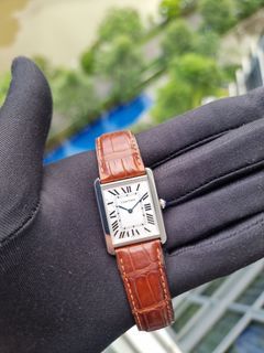 CARTIER TANK SOLO 2715 BROWN STRAP LARGE W1018355 1018355 WATCH ONLY (2)