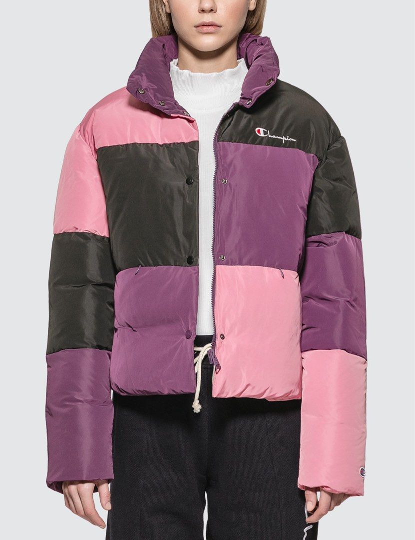Champion Champion Reverse Weave Color Block Puff Down Jacket