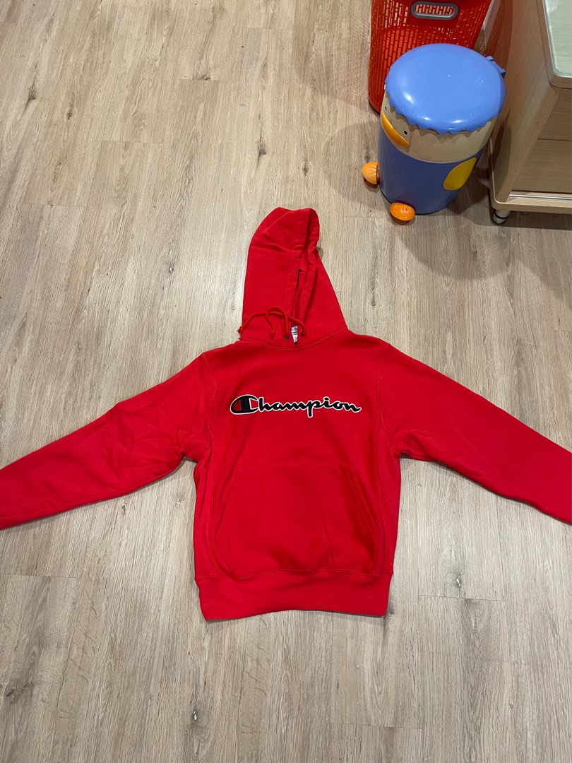 Champion reverse weave red chainstitch outlet hoodie