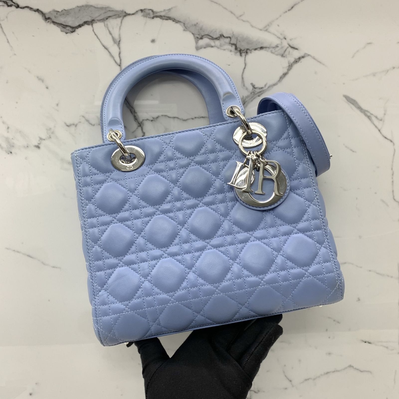 Christian dior blue bag shop