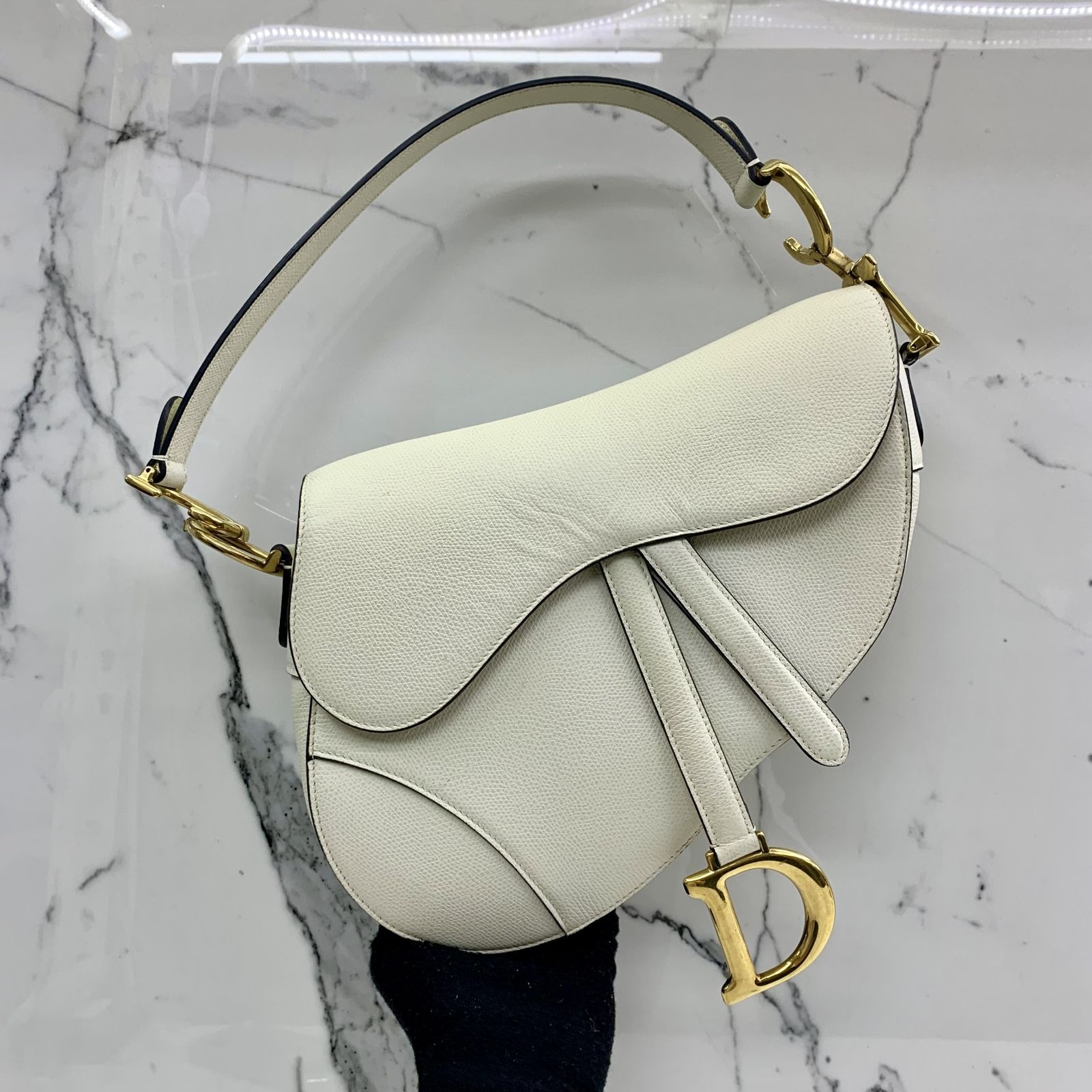 Christian dior clearance saddle bag white