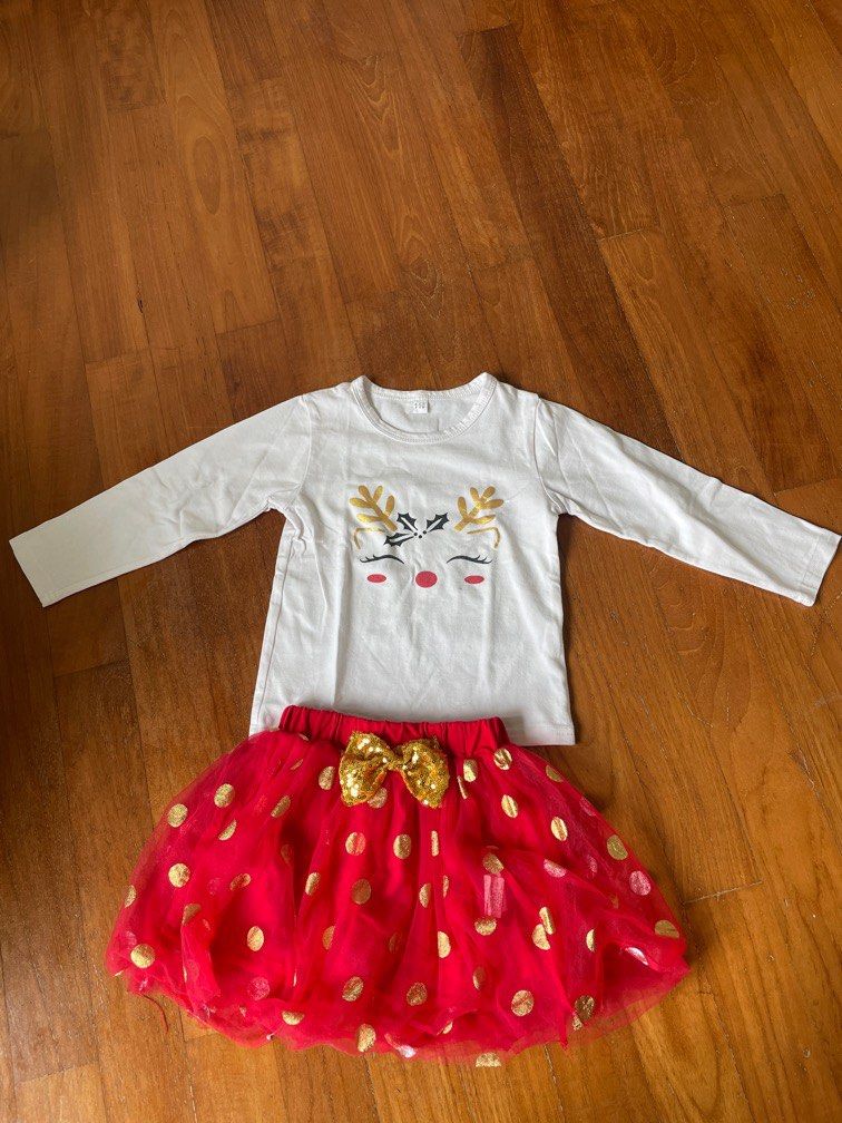Christmas outfit for girls sales