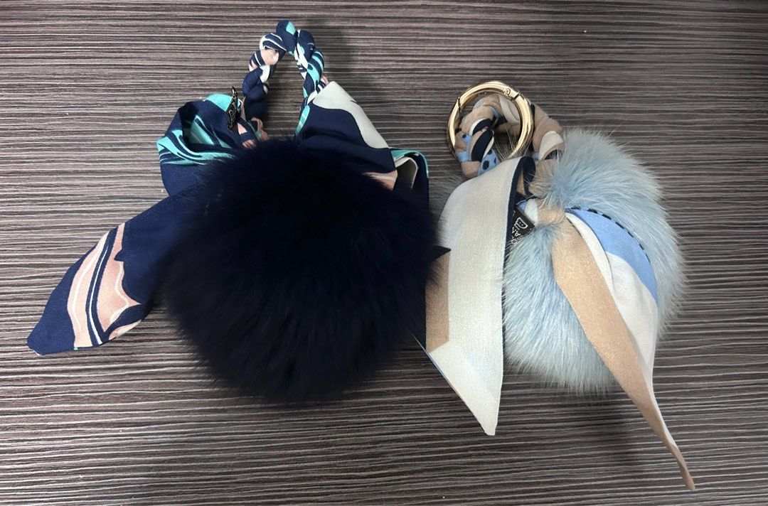 Fur bag charm cheap