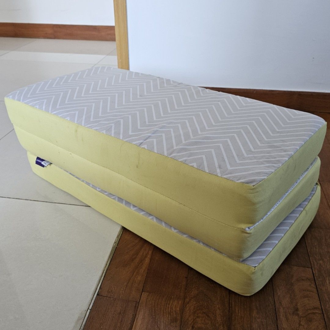 Clevamama ClevaFoam Foldable Travel Cot Baby Mattress Babies Kids Baby Nursery Kids Furniture Childrens Beds on Carousell