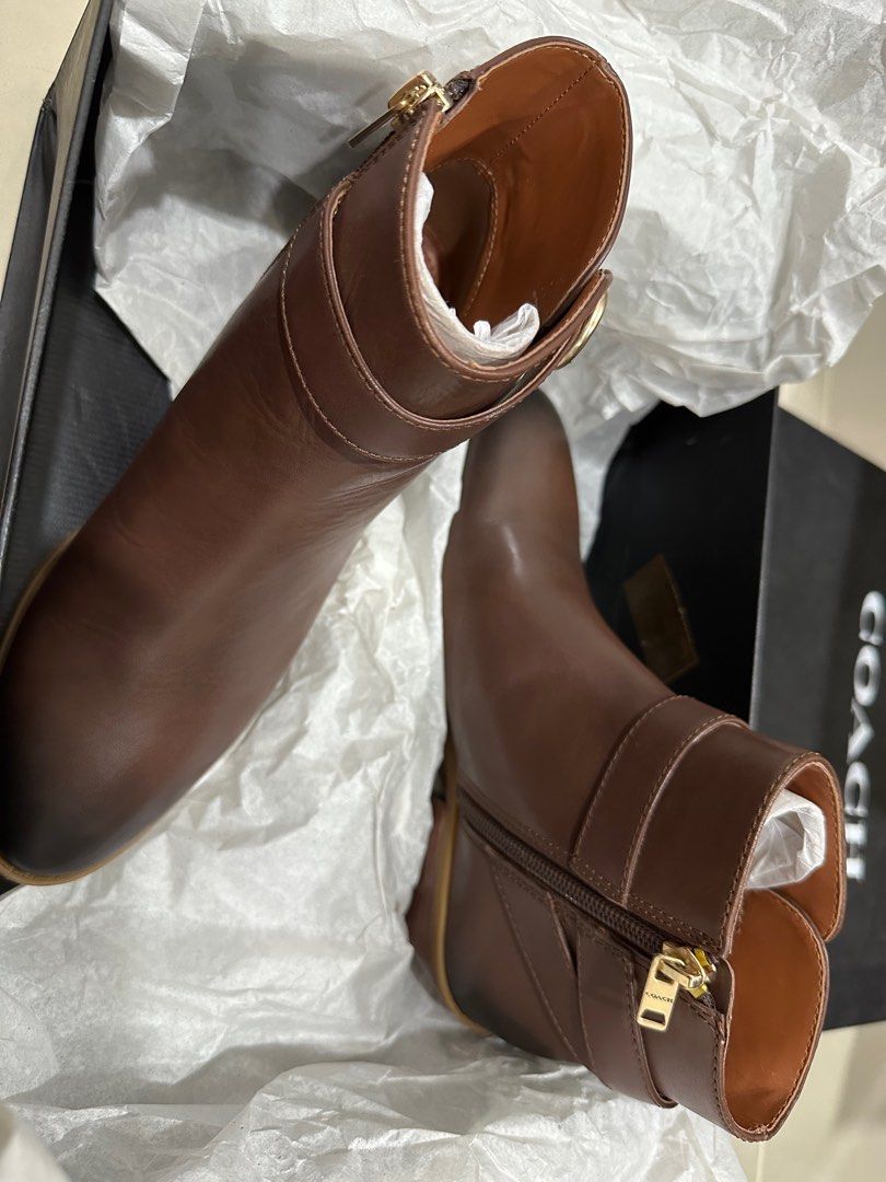 Coach silver cheap boots