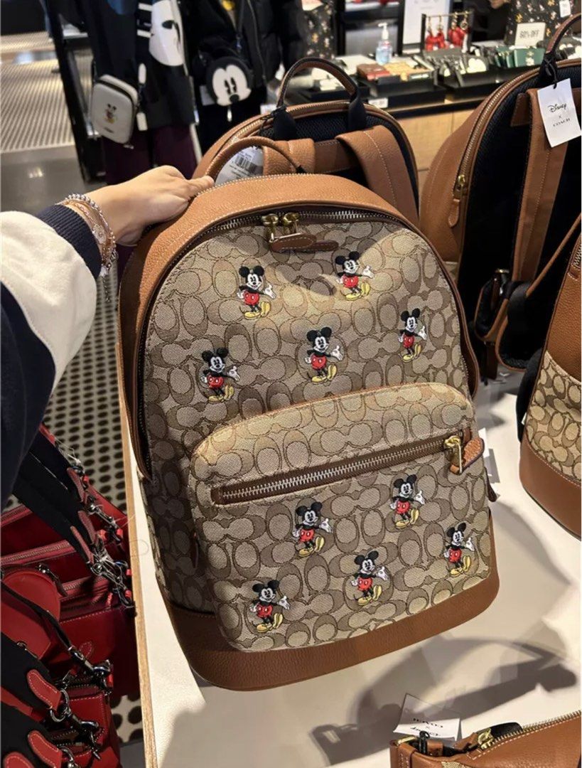 Coach mickey mouse backpack store