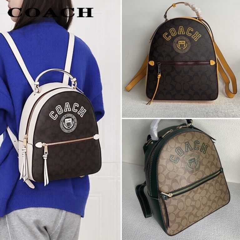Coach Jordyn Backpack in Signature Canvas with Varsity Motif
