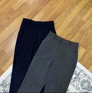 UNIQLO SMART ANKLE PANTS (CHECKED)