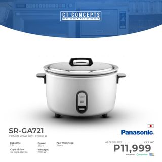 Panasonic SR-GA721 220 Volt Rice Cooker
