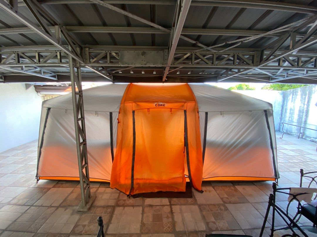 CORE Equipment - 12 Persons Straight Wall Cabin Tent- Camping Tent