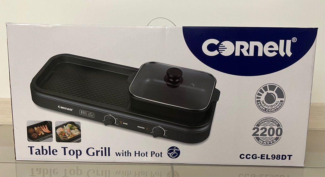 Cornell Table Top Grill with Hot Pot, TV & Home Appliances, Kitchen