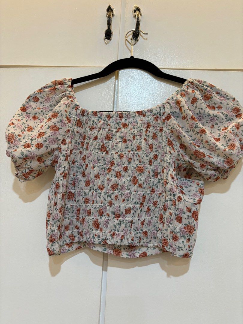 Thorence | Cropped Floral Corset Top