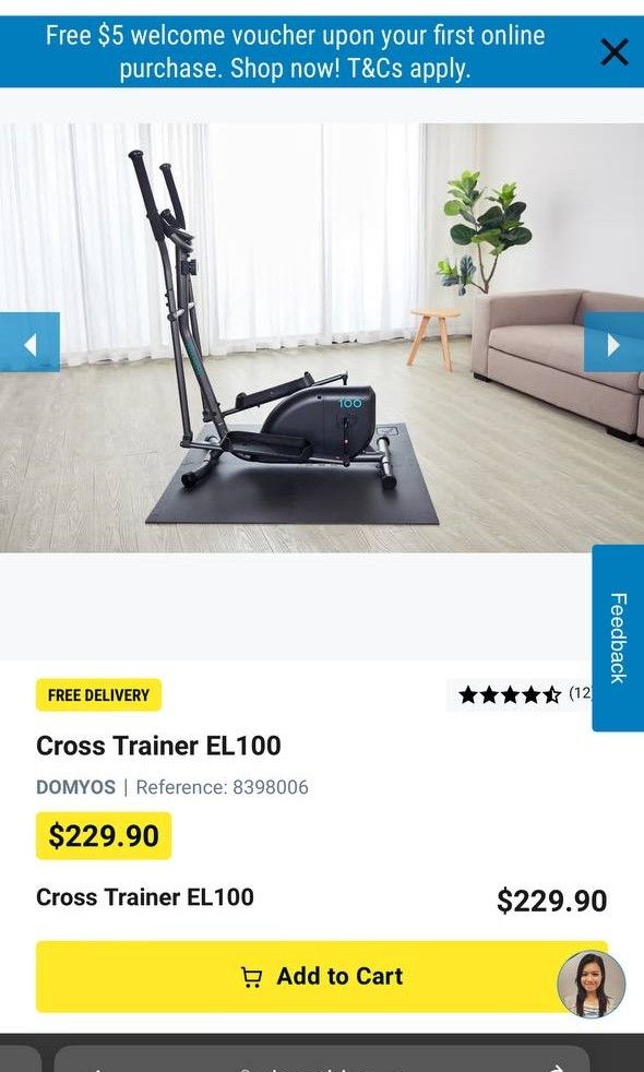 Decathlon el 100 hotsell cross trainer review