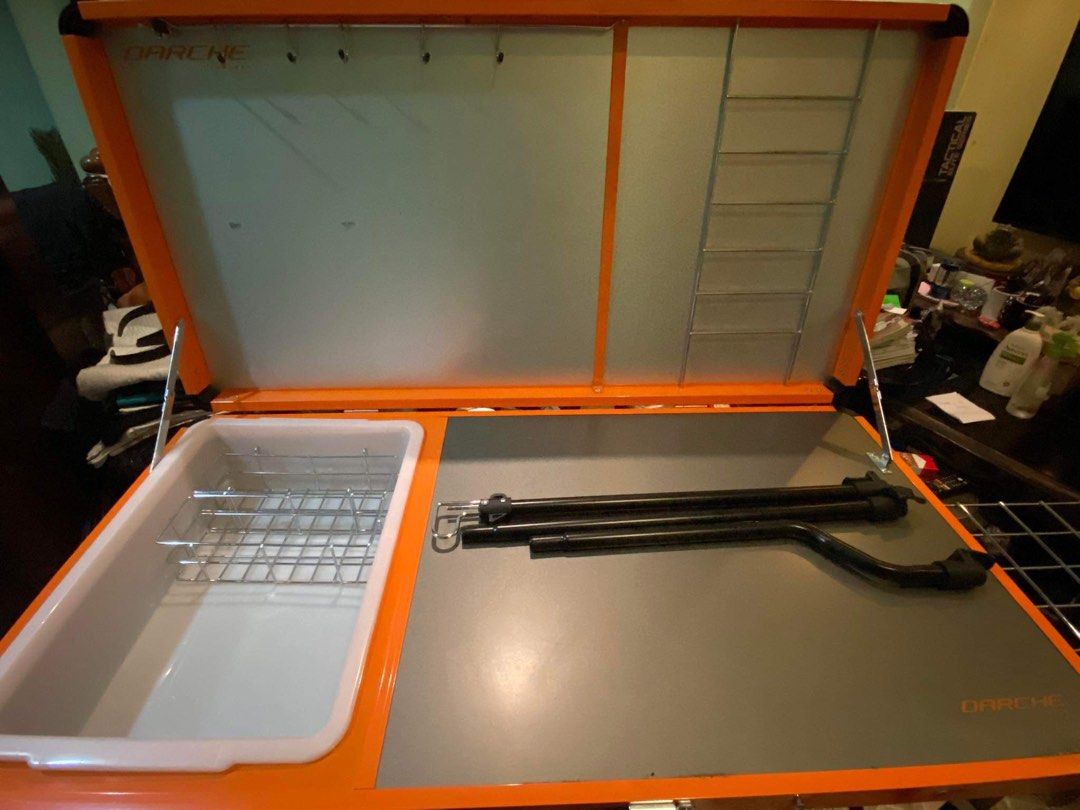 DARCHE Stowaway Camp Kitchen Table, Sports Equipment, Hiking & Camping on Carousell