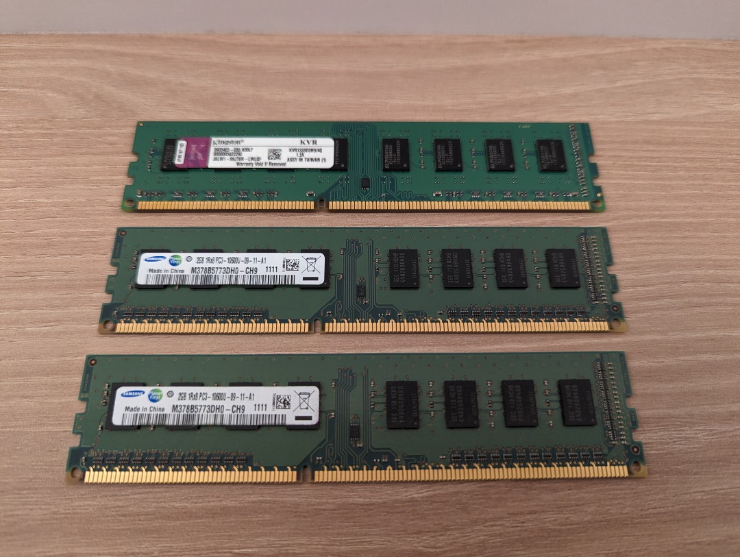 DDR3 Desktop RAM 2GB x 2 & 4GB x1, Computers & Tech, Parts ...