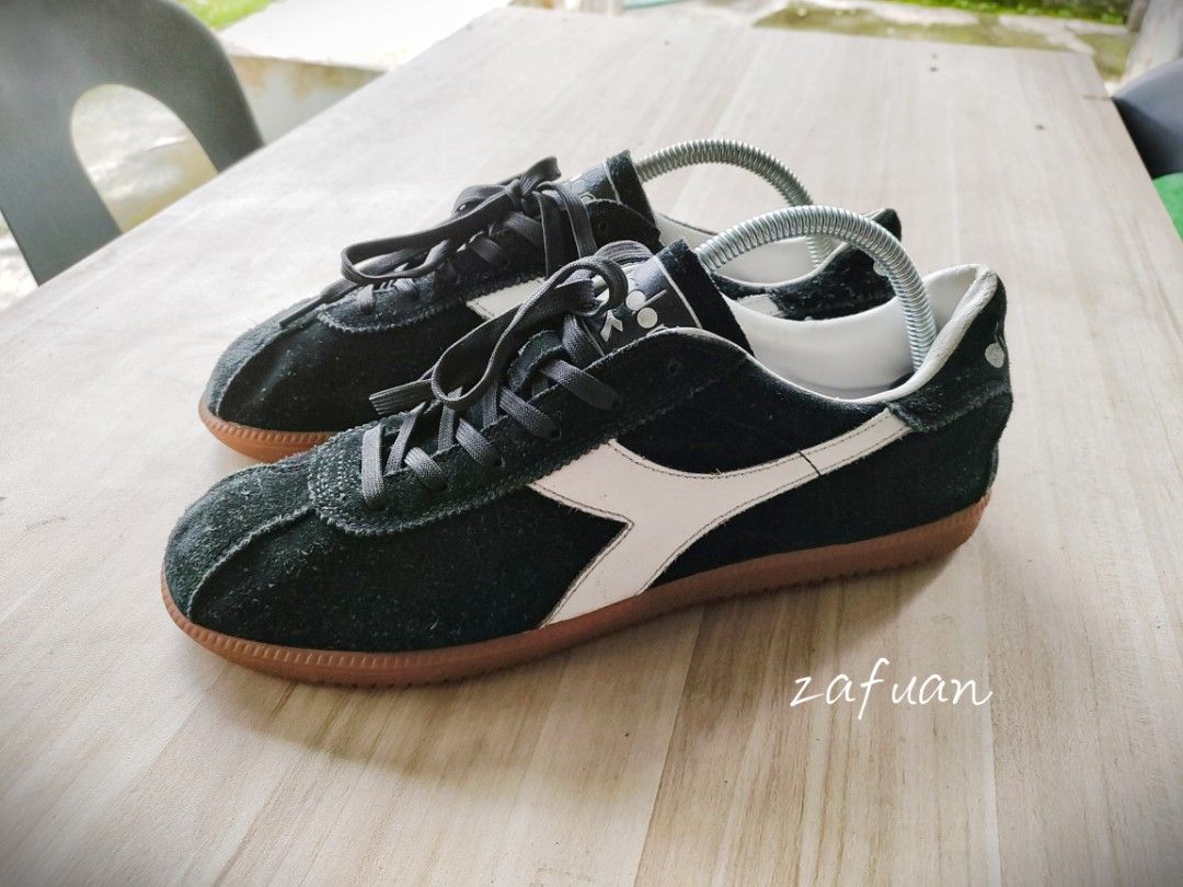 Diadora suede trainers on sale