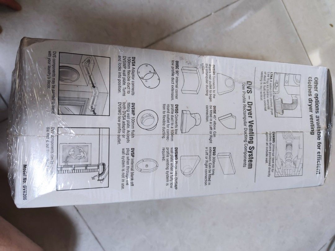 Electrolux dryer venting kit, TV & Home Appliances, Washing Machines and Dryers on Carousell