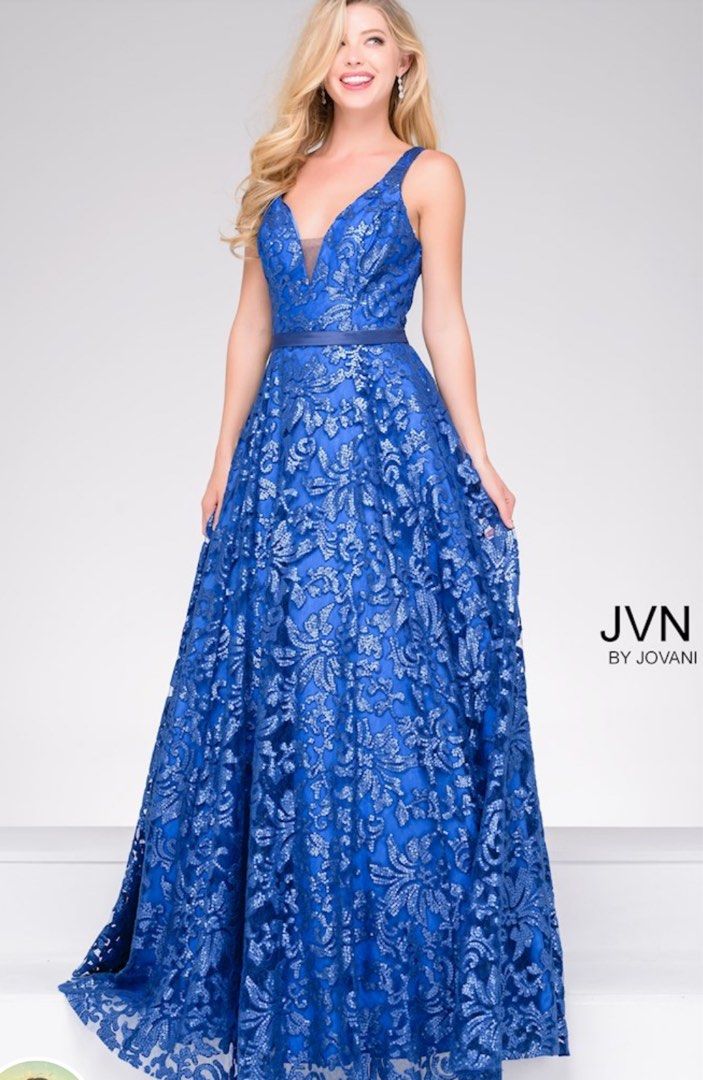 Elegant sales blue gown