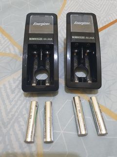 Energizer Triple A batteries with charger
