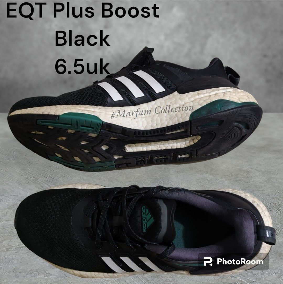 Eqt boost black on feet 2025