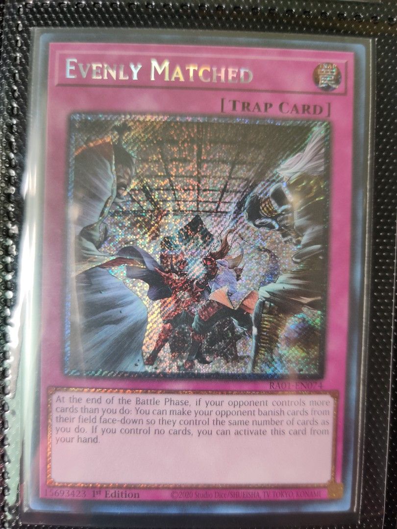 Evenly Matched (Platinum Secret Rare) Yu Gi Oh Hobbies Toys Toys