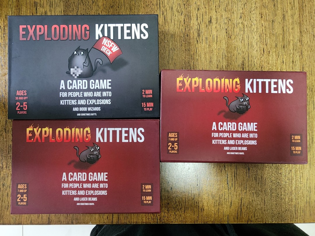 Exploding Kittens NSFW Edition Board Game