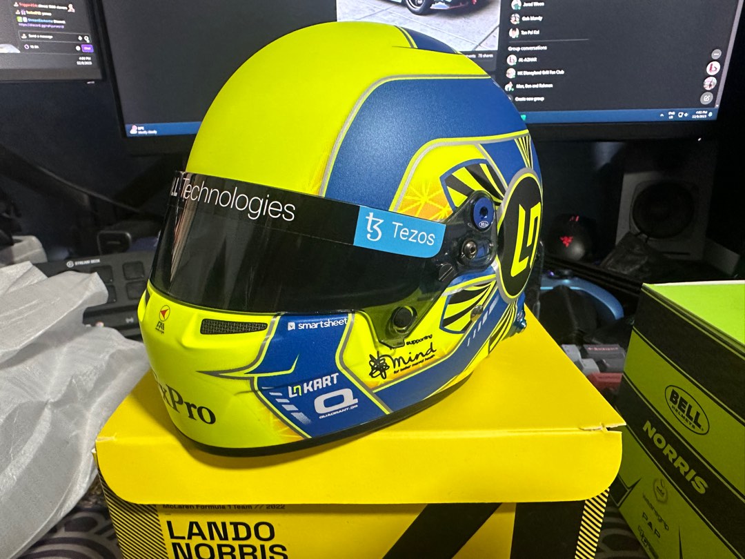 F1 2022 Lando Norris 1:2 Bell Helmet McLaren, Hobbies & Toys, Toys ...