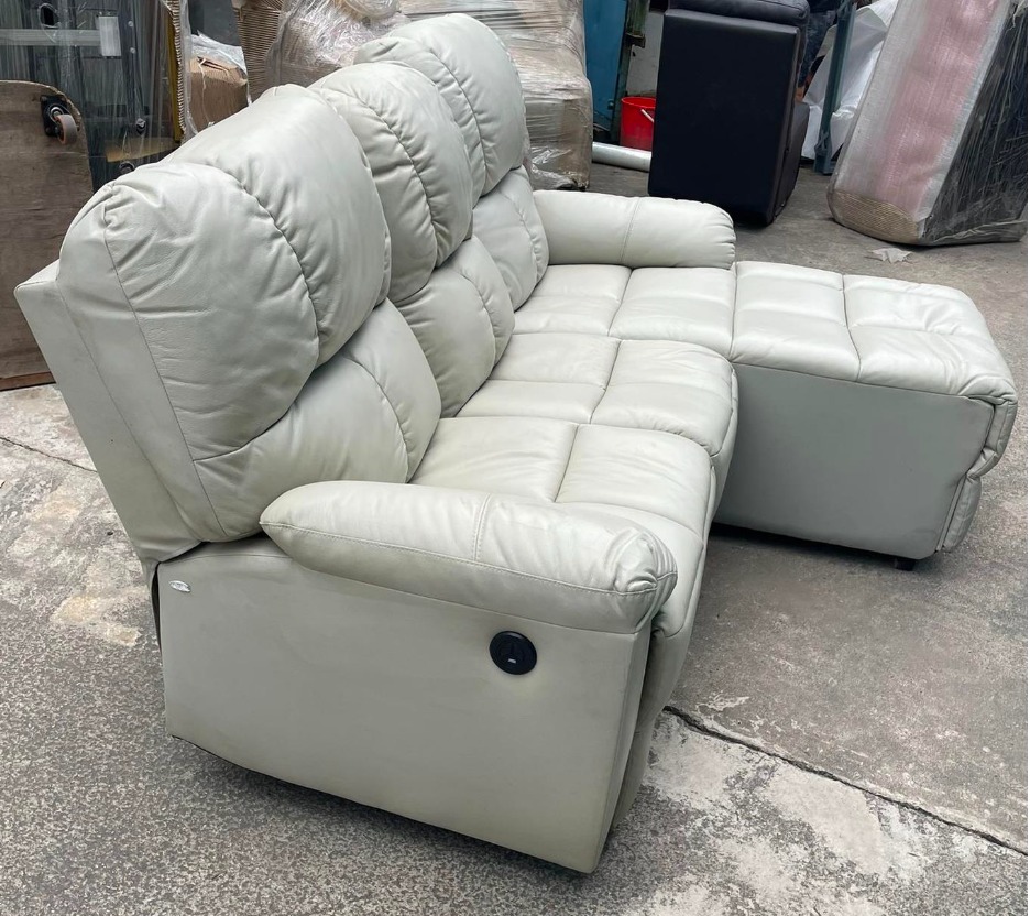 Leather sofa cheap clearance sale