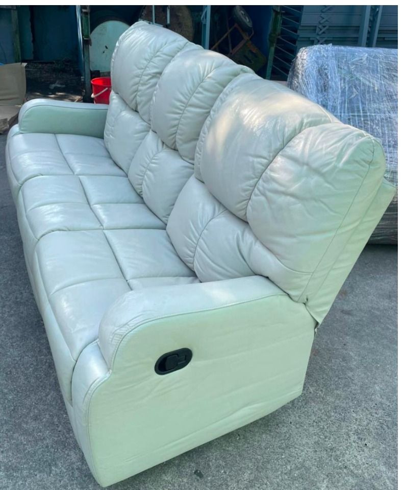 FACTORY CLEARANCE SALE Half Leather Sofa Set 3 Seater 2 sides