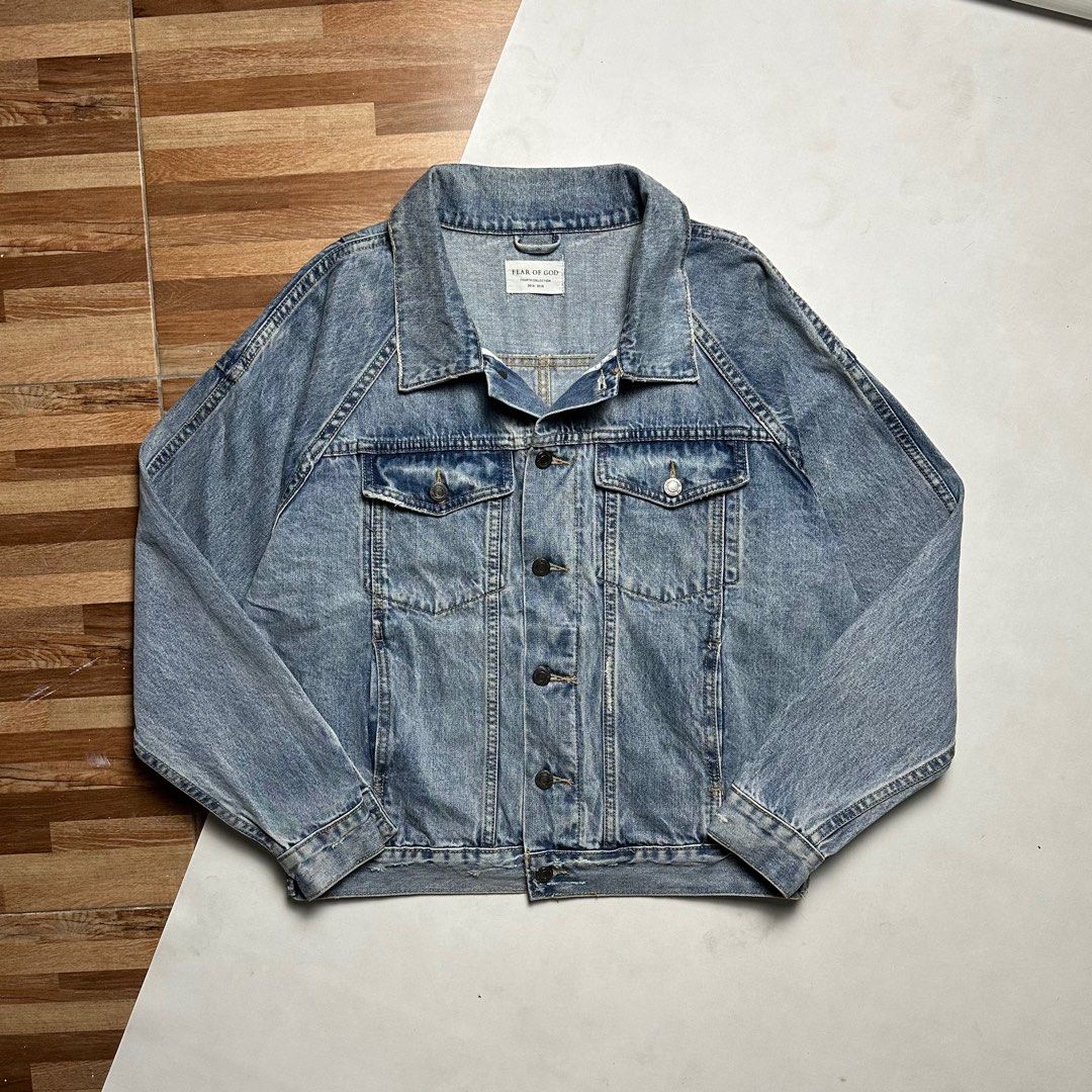 Fear of god fourth collection denim jacket top
