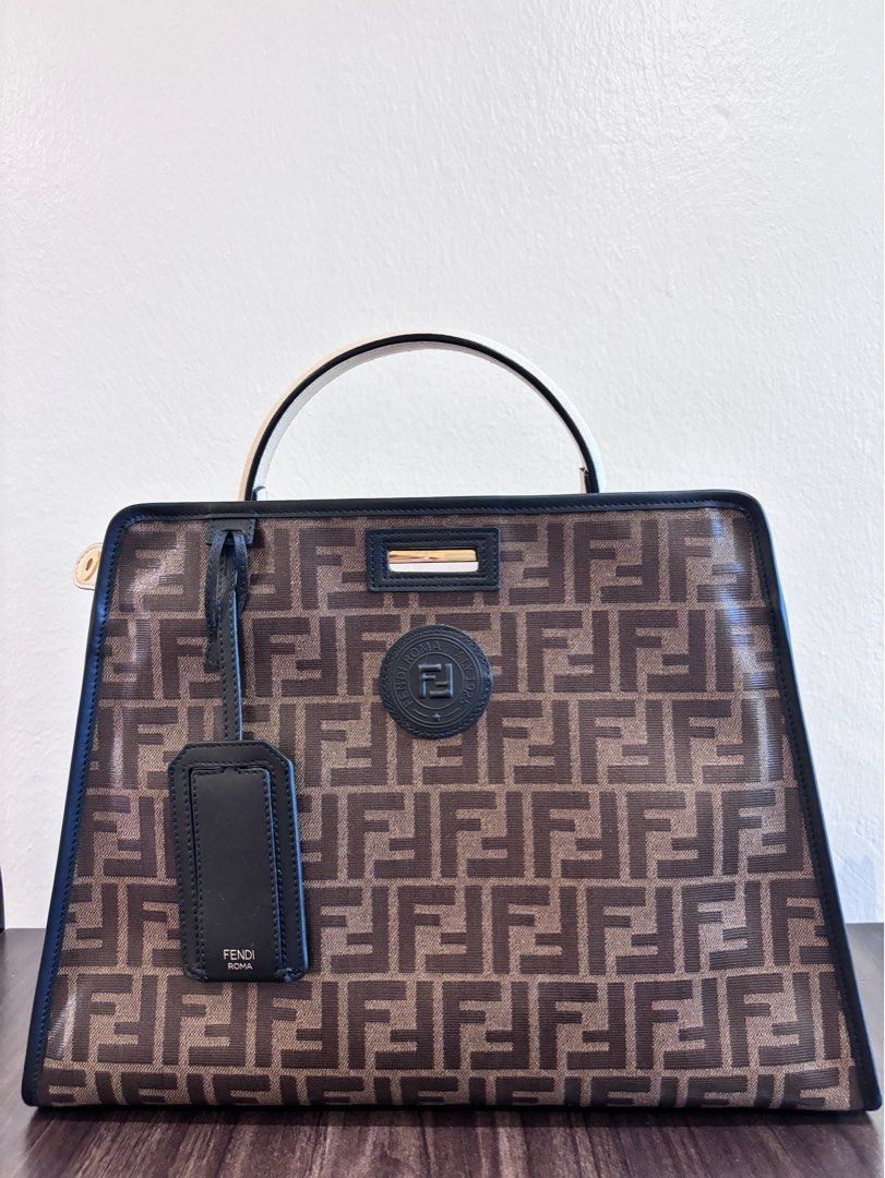 Fendi Glossy Lambskin Medium Peekaboo Iconic with monogram