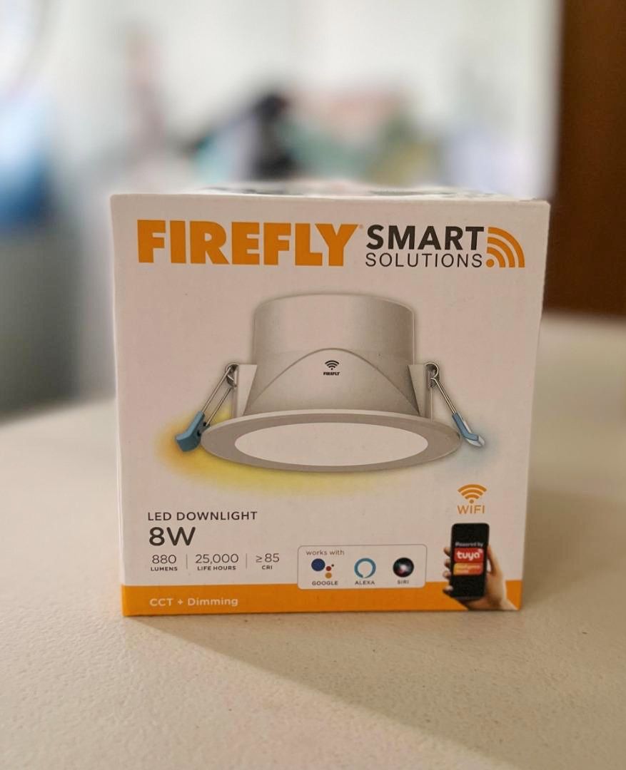 Firefly Smart Solutions Smart LED Downlight CCT + Dimming 8W - FSD108CD (Category: Lighting) located in Marikina City. Submitted by mariefdv (Listing ID 1270256319, Image 1). Description: SRP P700 Firefly Smart Solutions Smart LED Downlight 8W CCT + Dimming is the newest and the first smart lighting device by Firefly, your trusted lighting brand. Experience security, efficiency and convenience with this easy to install, connect and control smart 
