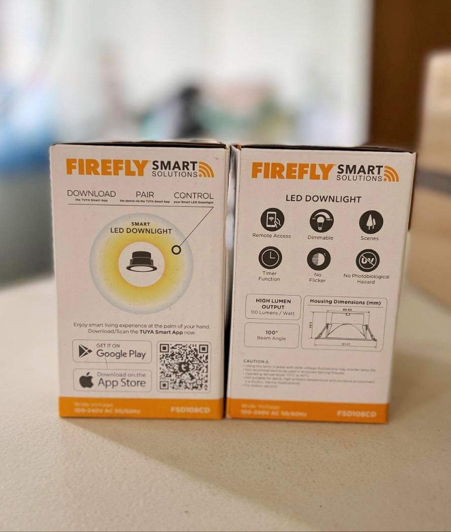Firefly Smart Solutions Smart LED Downlight CCT + Dimming 8W - FSD108CD (Category: Lighting) located in Marikina City. Submitted by mariefdv (Listing ID 1270256319, Image 3). Description: SRP P700 Firefly Smart Solutions Smart LED Downlight 8W CCT + Dimming is the newest and the first smart lighting device by Firefly, your trusted lighting brand. Experience security, efficiency and convenience with this easy to install, connect and control smart 