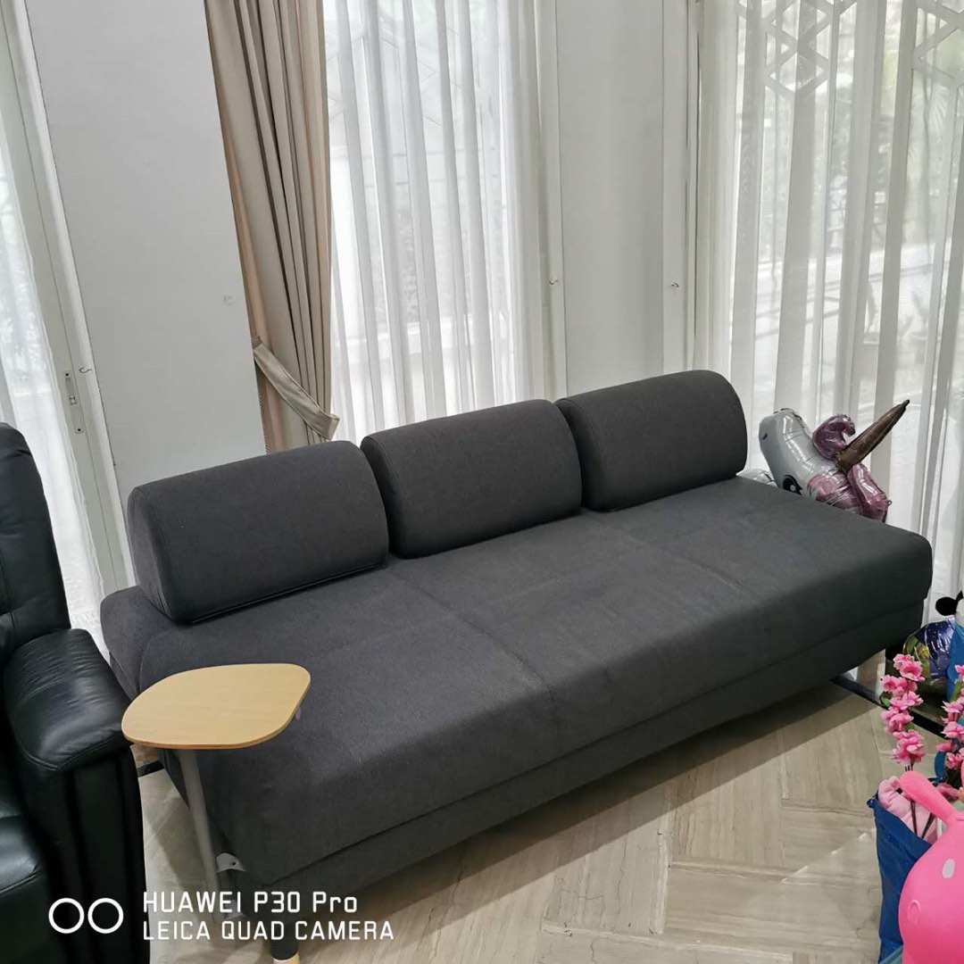 Free delivery IKEA sofa bed 200*120cm, Furniture & Home Living, Furniture, Sofas on Carousell