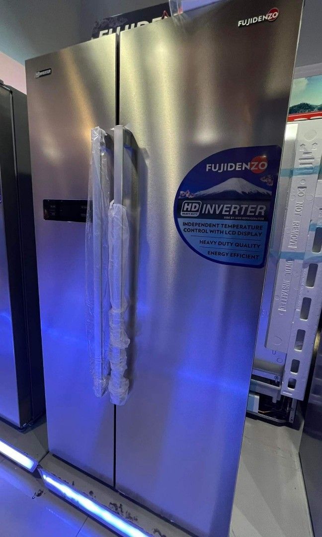 Fujidenzo Side by Side Refrigerator no frost inverter, TV & Home
