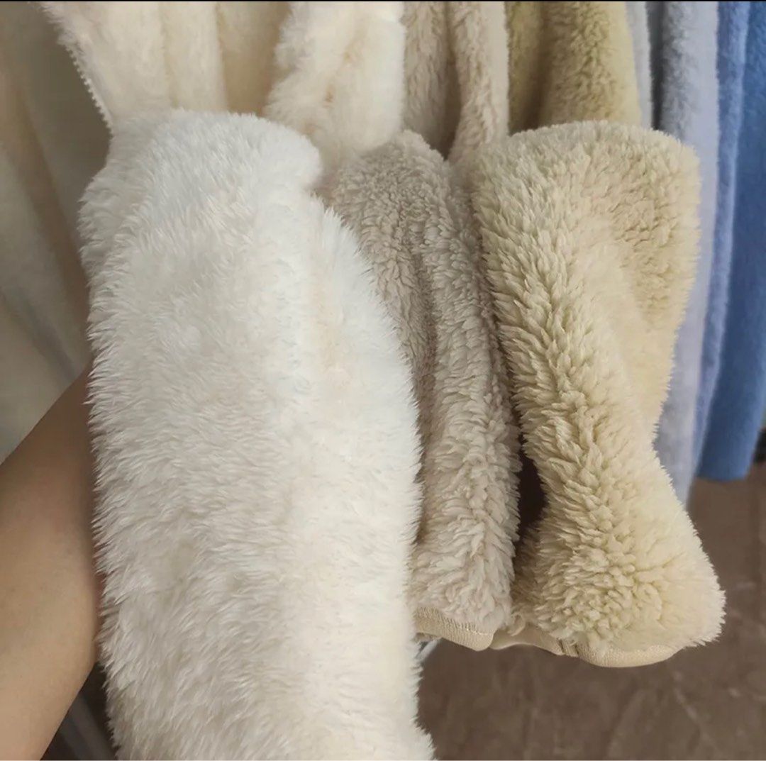 Fur throw over best sale jacket