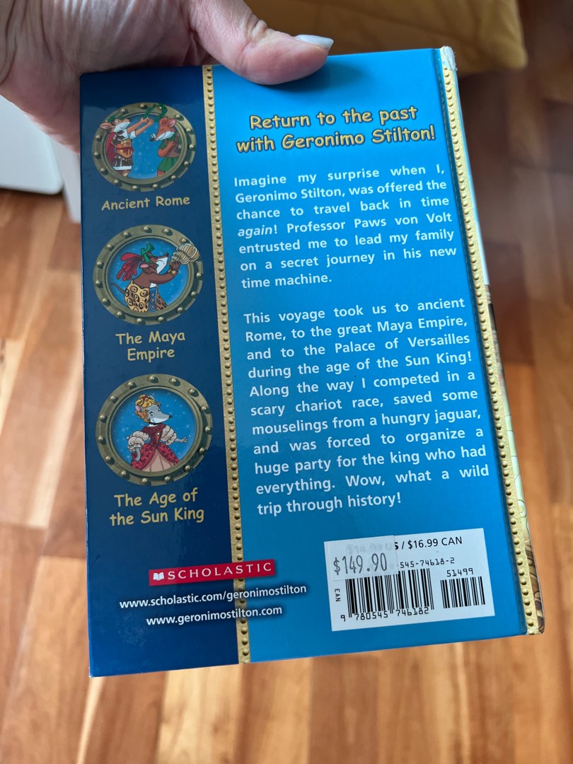 Geronimo Stilton back in time (hardcover)62859981693187114