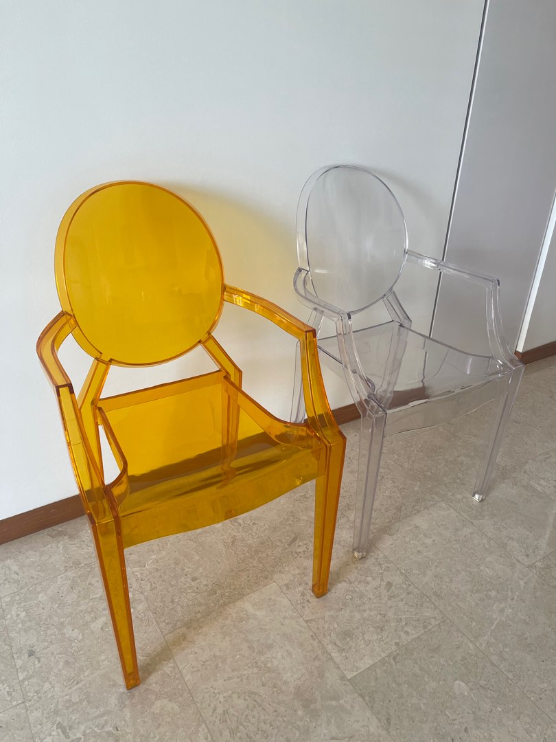 Yellow ghost chair discount