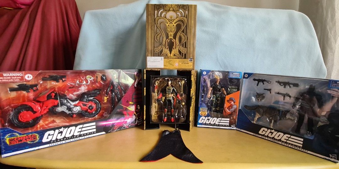 GI Joe / Cobra Supreme Classified (Category: Action & Battle Toys) located in Las Pinas. Submitted by monjoy2011 (Listing ID 1270306019, Image 1). Description: All Bib, cobra coil bike was not removed from clam shell. Set sale only..