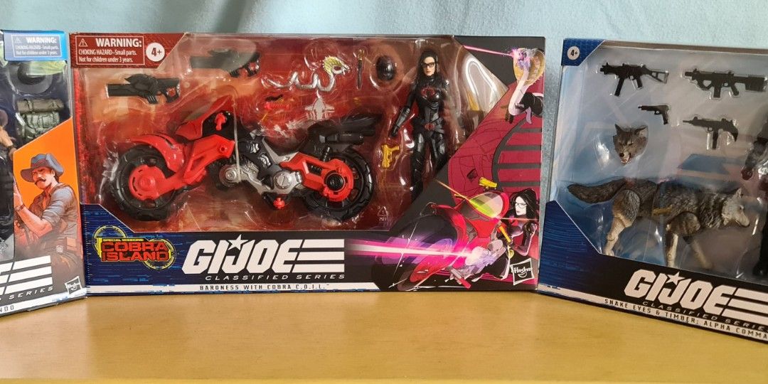 GI Joe Classified (Category: Action & Battle Toys) located in Las Pinas. Submitted by monjoy2011 (Listing ID 1270304028, Image 1). Description: Bib, cobra coil bike was never removed from clam shell. Set sale only..