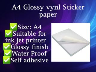 Glossy Waterproof Inkjet Sticker Paper - Best Price in Singapore - Jan 2024