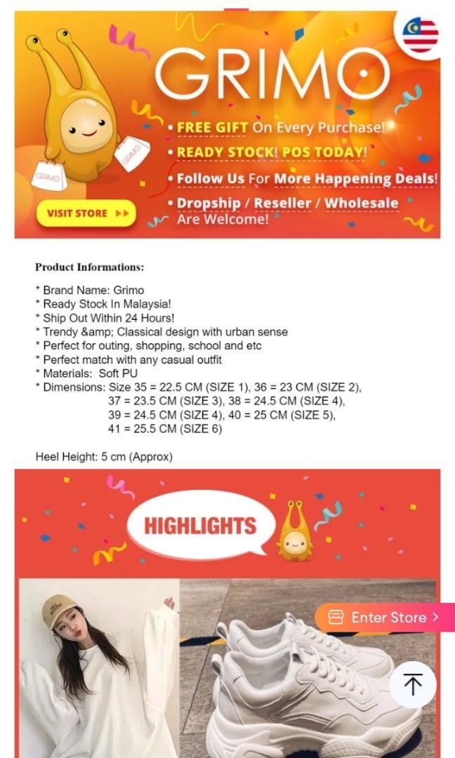 Shopee grimo clearance