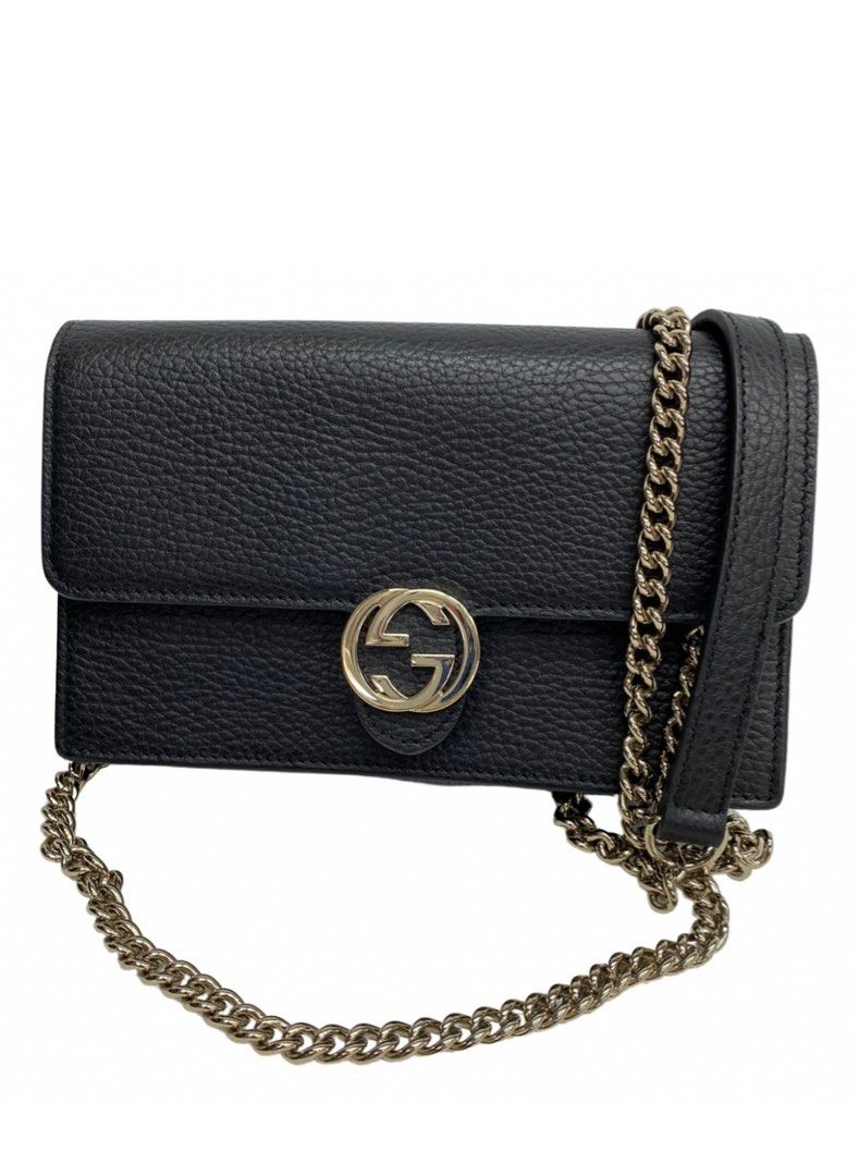 Gucci interlocking leather crossbody bag discount