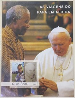 GUINEA BISSAU 2003 Pope John Paul visits S Africa SS MNH