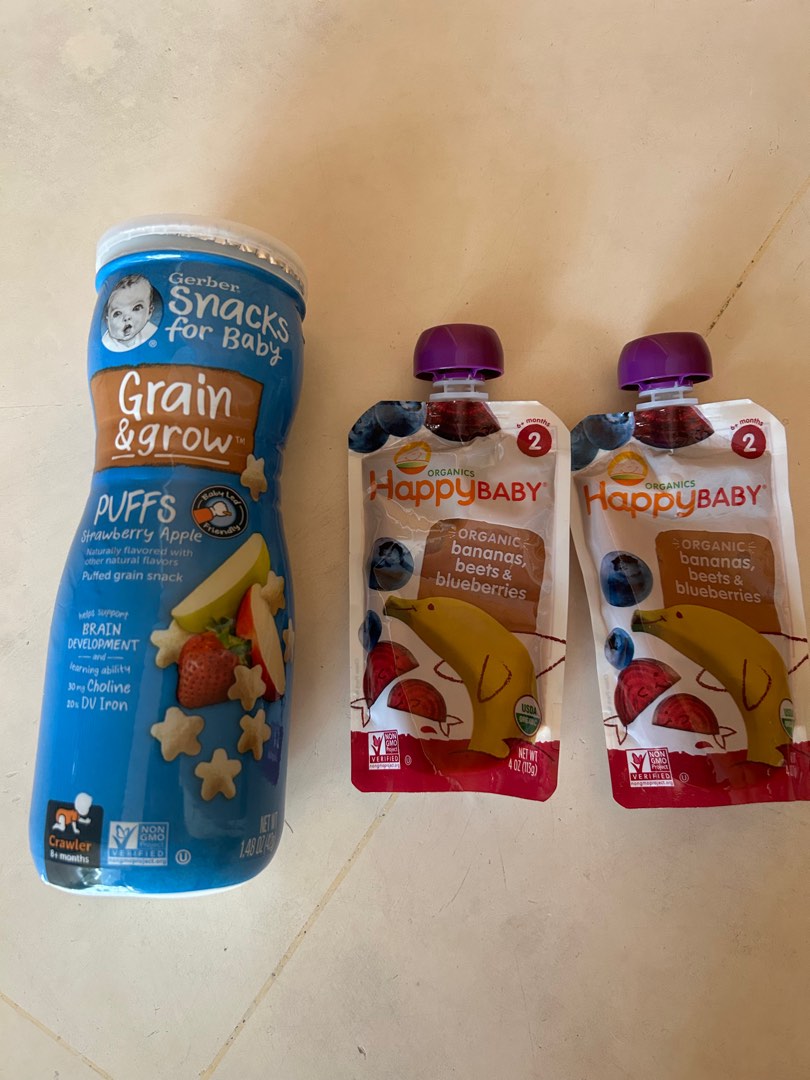 Happy Baby & Gerber Puff, Babies & Kids, Nursing & Feeding, Weaning