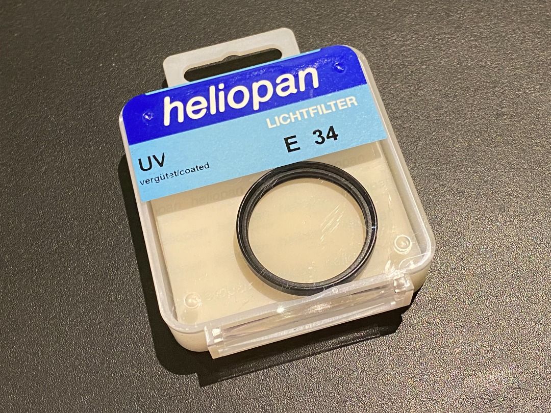 全新】heliopan UV Slim 34mm filter (德國製造), 攝影器材, 攝影配件